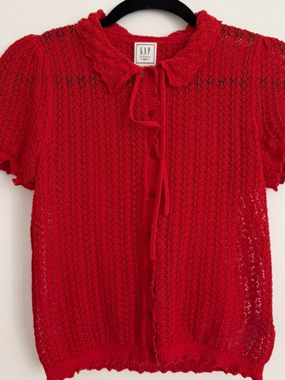 Gap x Doen red knit top